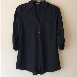 Express Convertible-sleeve Portofino Blouse